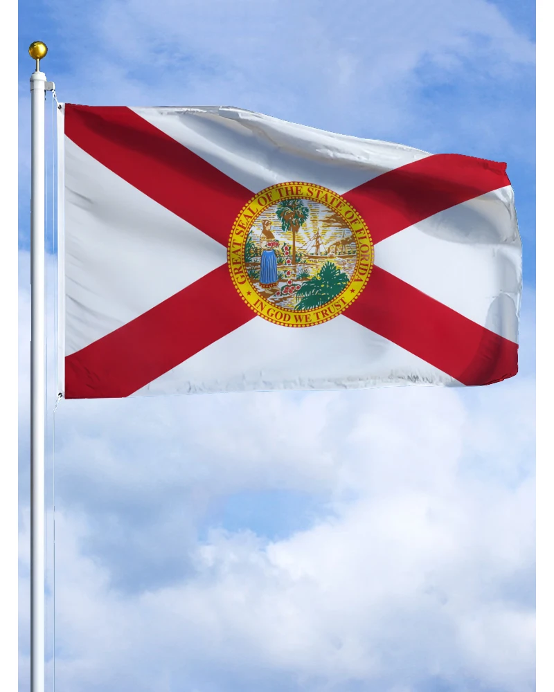 60 × 90 90x150 120 × 180 см Флаг Флориды баннер с принтом из полиэстера, государственный гобелен США для декора