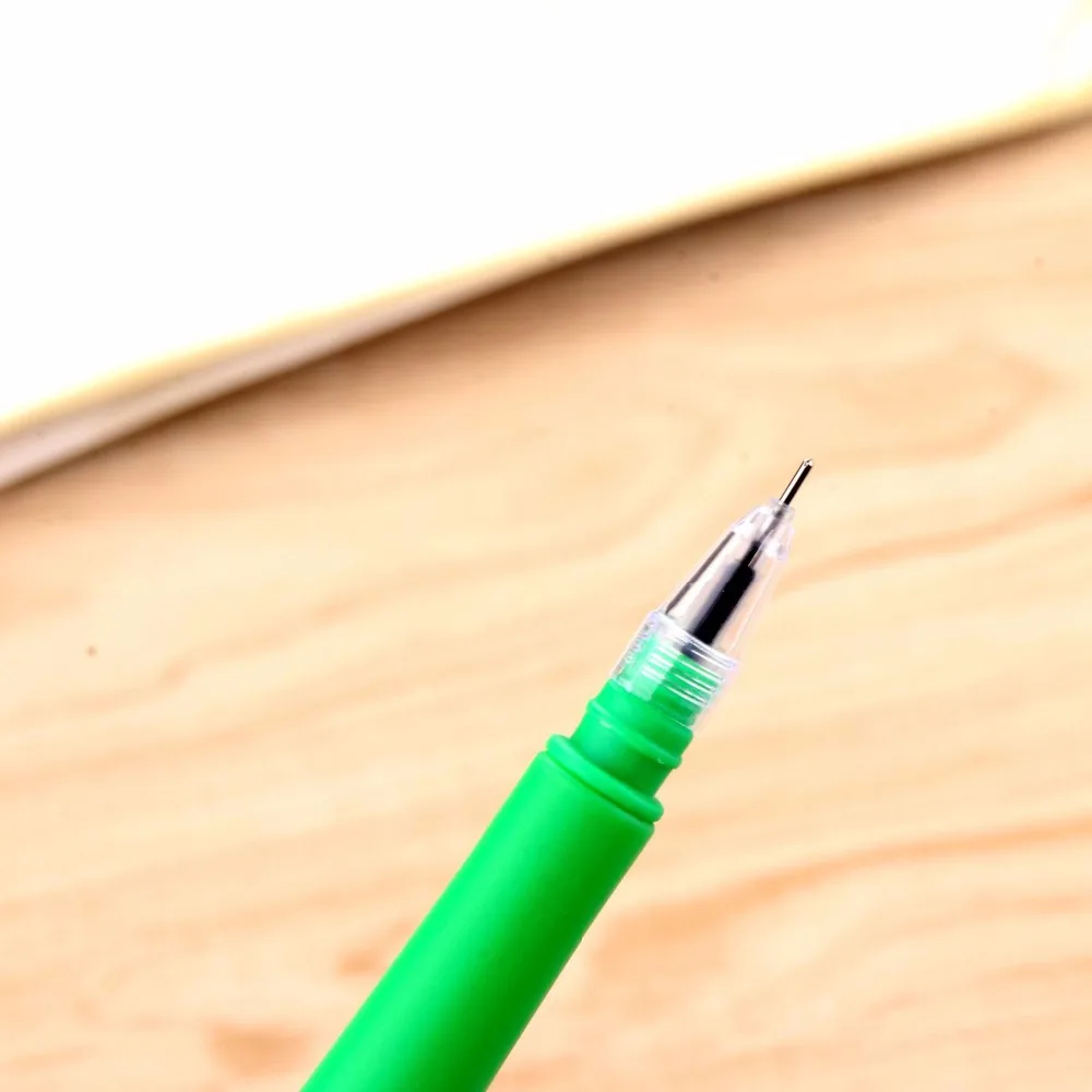 Новинка, Гелевая ручка с кактусом, Студенческая ручка, Черная Ручка 0,5 мм, милые школьные письменные принадлежности, ручка с нейтральными чернилами,