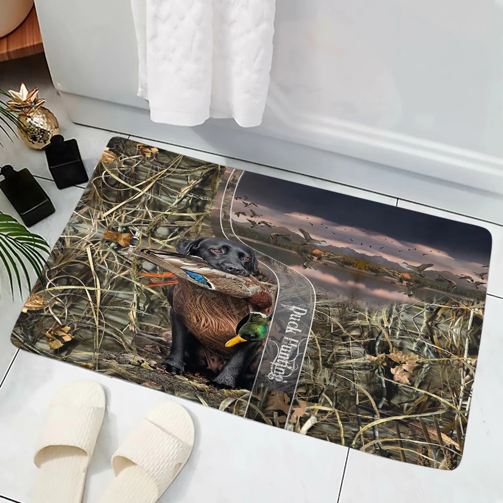 Коврик для охоты на животных CLOOCL, лису и чайку, украшающий коврик с 3D-принтом для дома, туалета в спальне, нескользящие кухонные коврики