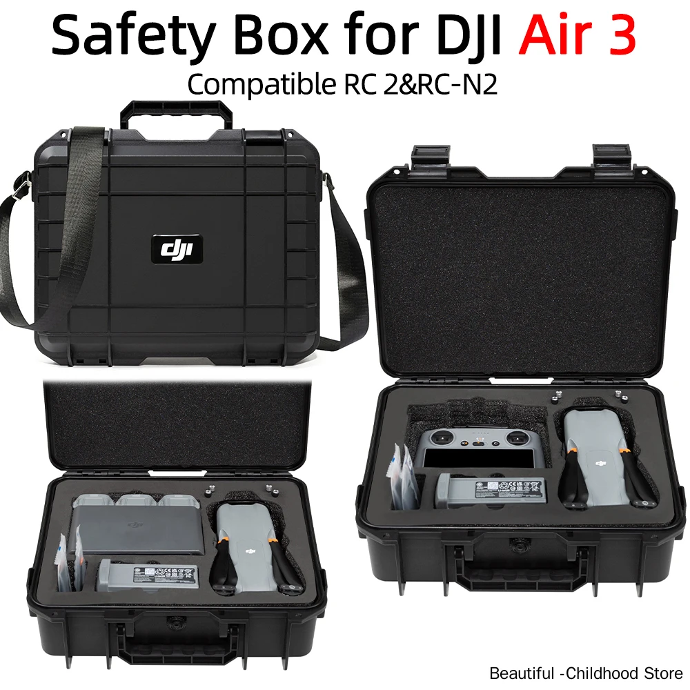Для DJI Air 3 Герметичная и ударопрочная коробка, RC 2 и RC N2 чехол для хранения пульта дистанционного управления