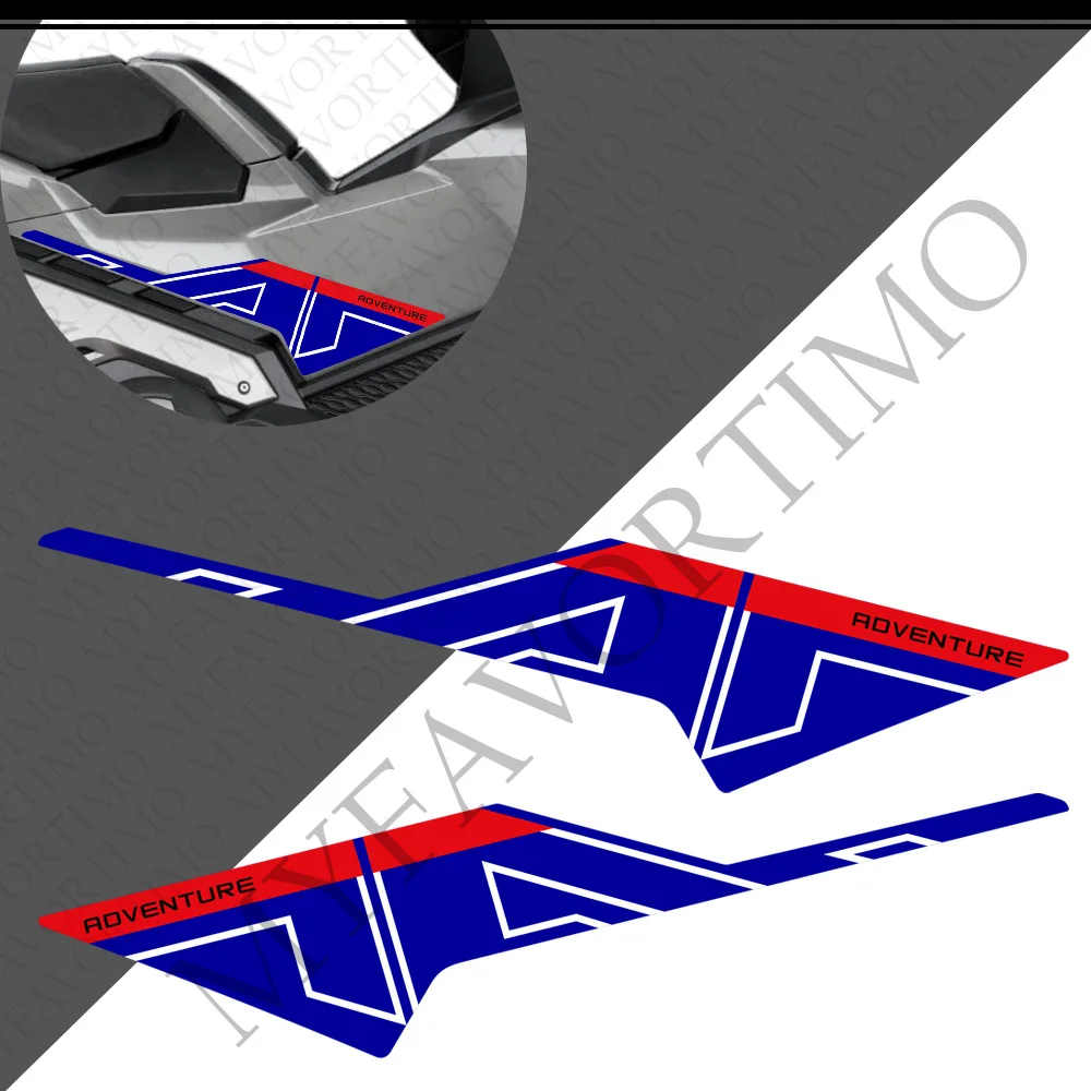 Для Honda X-ADV XADV X ADV 750 Протектор Бака Комплект Накладок На Колено Наклейки На Колеса Наклейки На Кузов Крыло В виде Ракушки Лобовое Стекло 2021-2023 2024