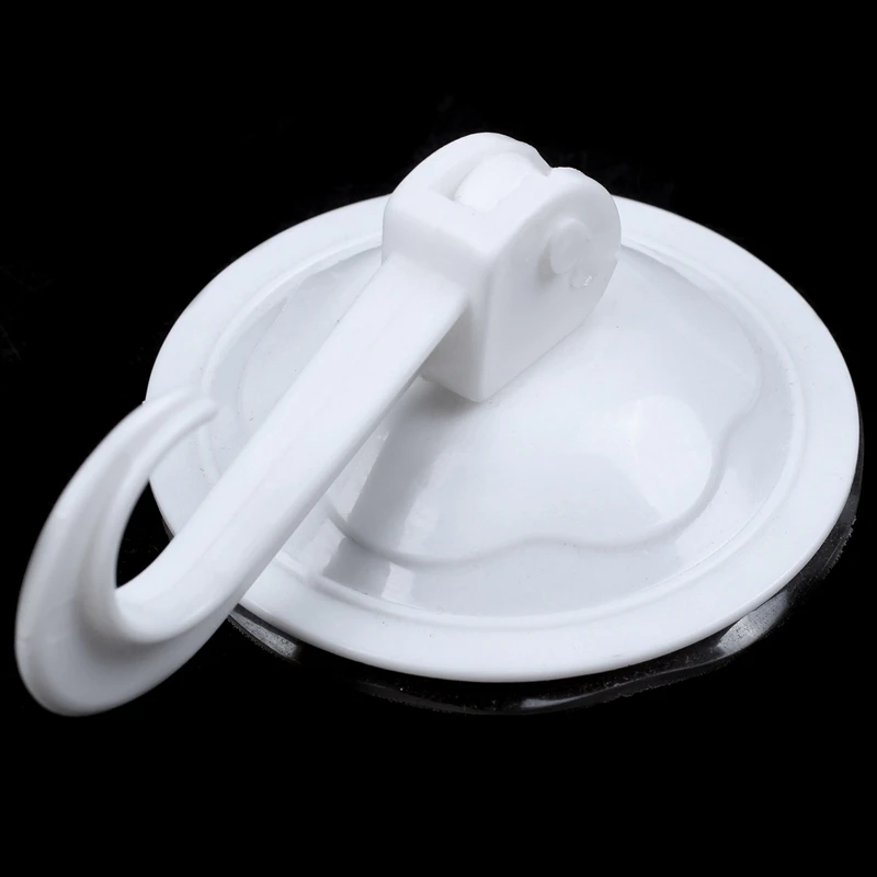 5X Домашний Гардероб Белые Пластиковые Настенные вешалки с присоской диаметром 7 см с одним крючком