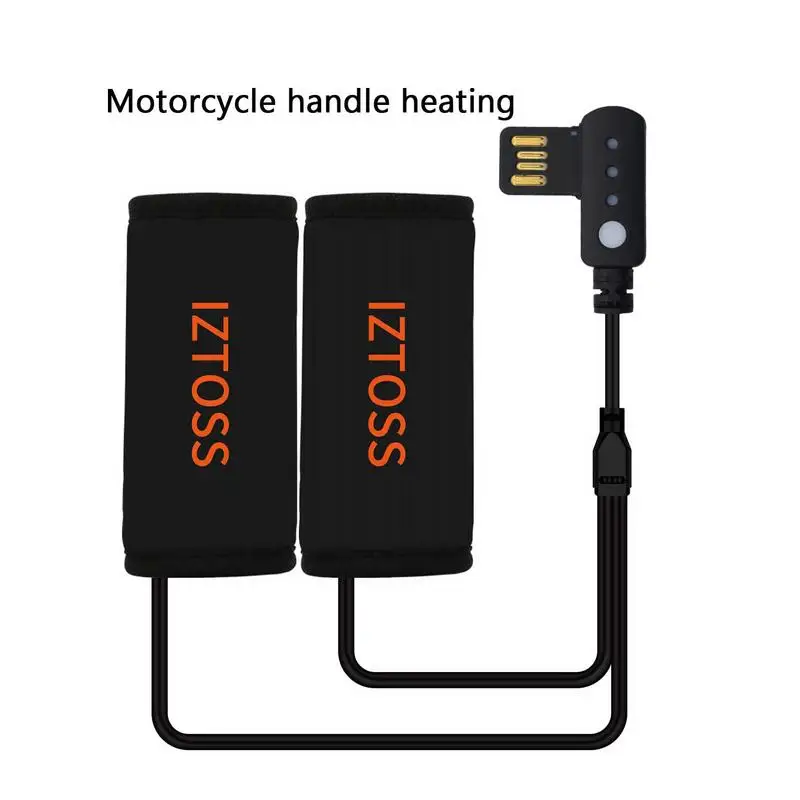 USB-источник питания 5V 2.1A мощностью 15 Вт, 3 передачи с переключателем, 1 Пара перчаток для руля с подогревом для мотоциклов и электромобилей