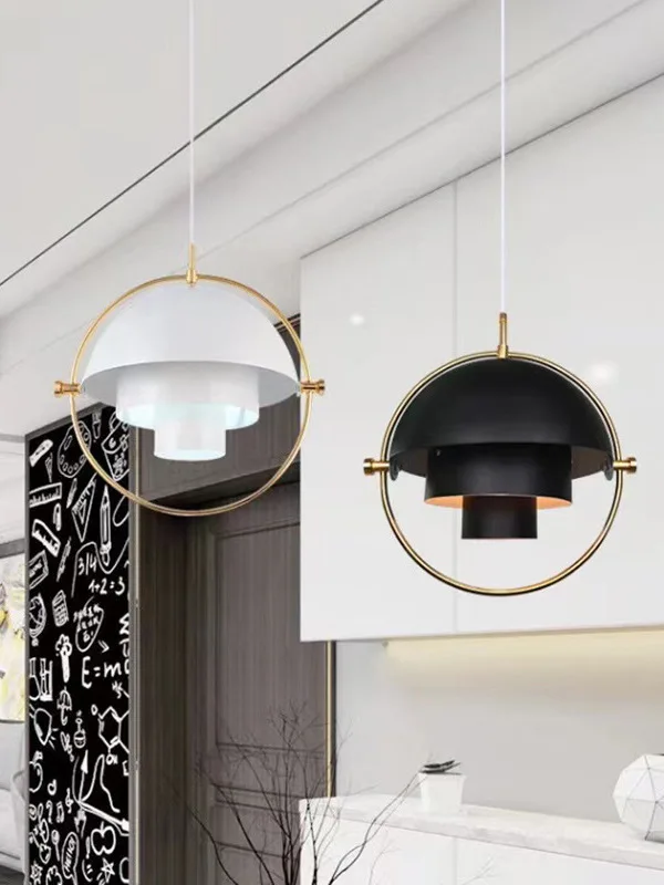 Датская ресторанная люстра дизайнерские лампы Скандинавский постмодернистский бар прикроватная тумбочка для спальни креативная металлическая люстра с одной головкой