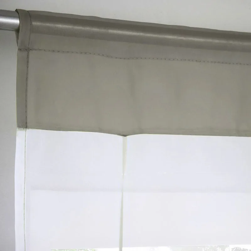 Короткая занавеска с вышивкой бабочкой для кухни Романтическая Римская длина с подъемным галстуком Кафе Отель 1шт Карман для штанги JS162C