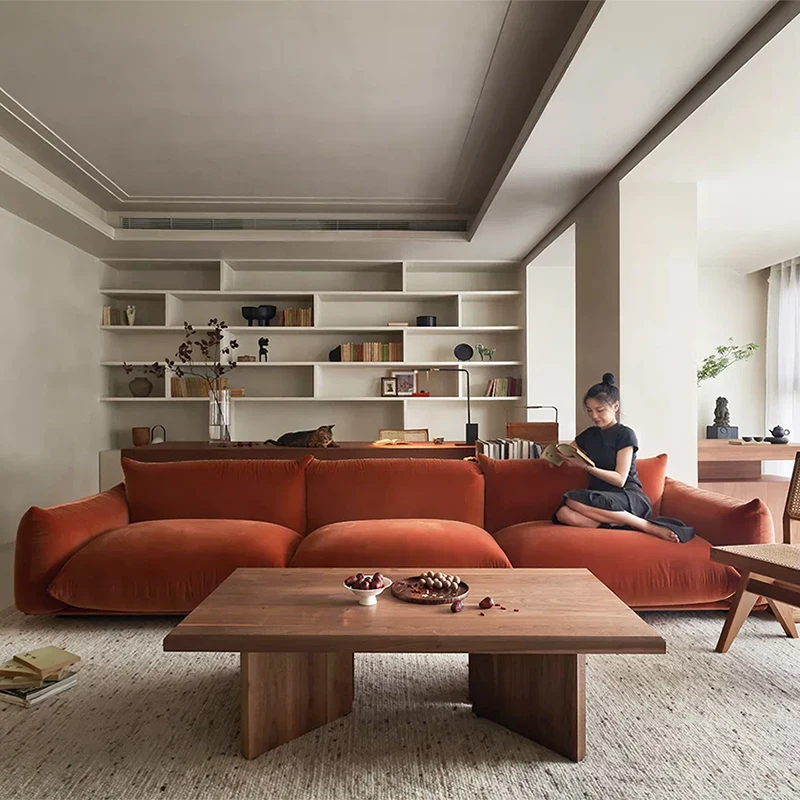 Дизайнерский тканевый диван для гостиной в помещении, многофункциональный байковый диван, современная простая гостиная, креативная мебель