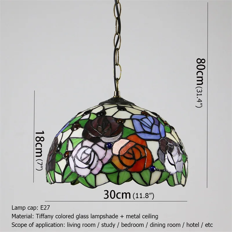 Подвесной светильник SAMAN Tiffany Современные креативные Красочные светильники Декоративные для домашней столовой