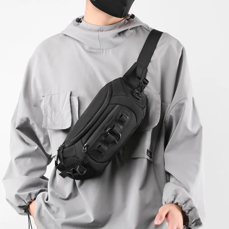 Модная мужская поясная сумка для спорта на открытом воздухе, тактическая поясная сумка, многофункциональная водонепроницаемая мужская нагрудная сумка, мужские сумки через плечо, Бум