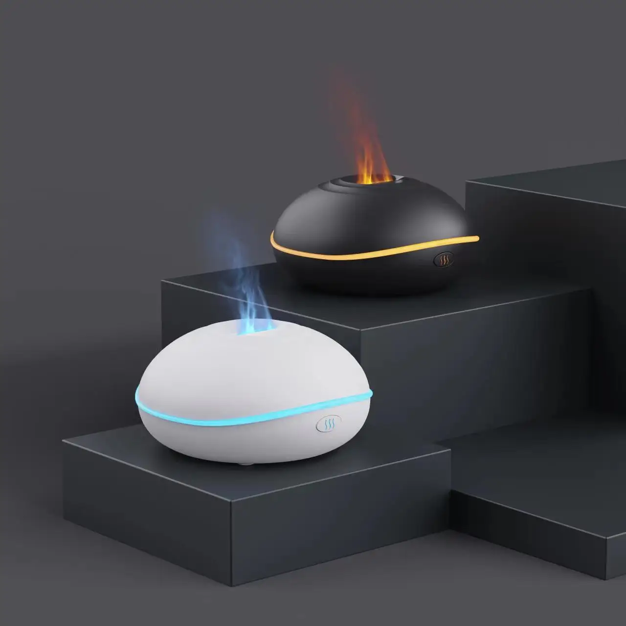 Мини-увлажнитель Ароматерапевтические Диффузоры Освежитель воздуха для дома USB Портативный Увлажнитель воздуха со светодиодной подсветкой Color Flame