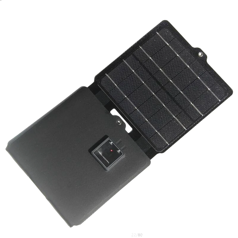 Складное Солнечное Зарядное Устройство мощностью 15 Вт 5 В, USB 5 В, Мобильная Солнечная панель, Складная сумка, Портативная Наружная Водонепроницаемая Солнечная панель.