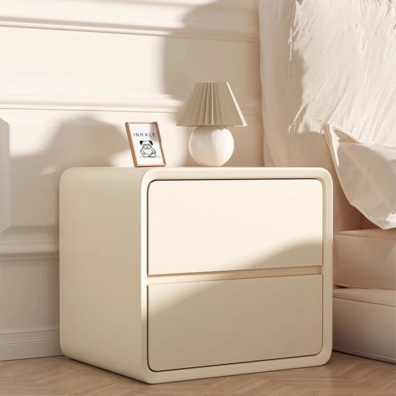 Современные белые прикроватные тумбочки, шкаф для хранения, удобный приставной столик в скандинавском минималистичном стиле, мебель для спальни Szafka Nocna, 50 кв.м