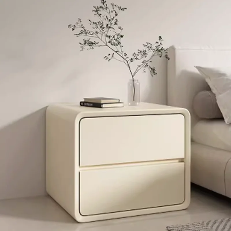 Современные белые прикроватные тумбочки, шкаф для хранения, удобный приставной столик в скандинавском минималистичном стиле, мебель для спальни Szafka Nocna, 50 кв.м