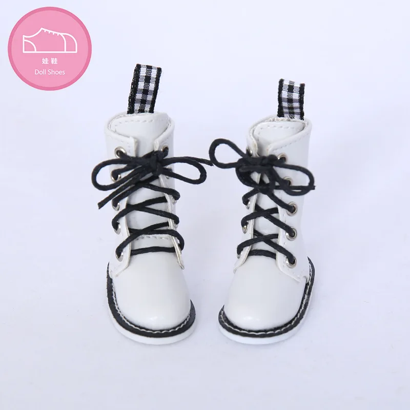 1/6 кукольных модельных туфель, подходящих для 12-дюймовых кукол Bjd Girl из белой лакированной кожи и атласной розовой ленты, белые кукольные модельные туфли