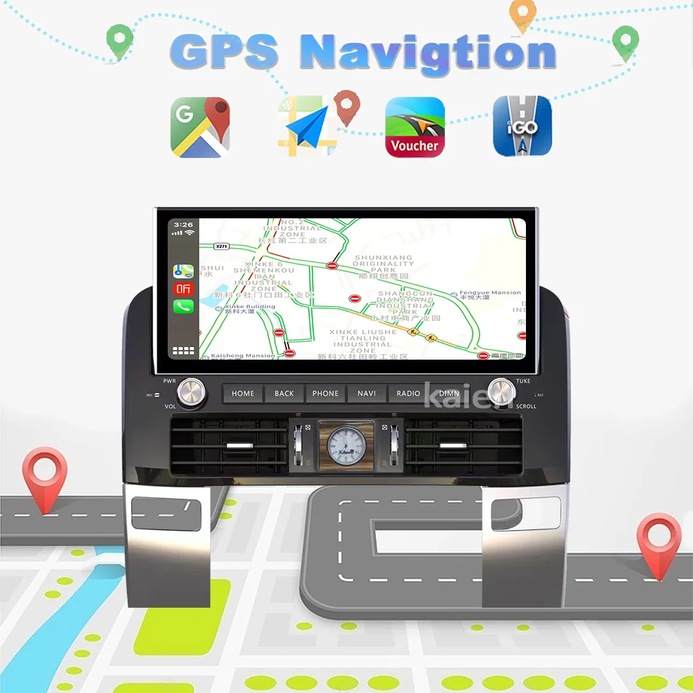 KAIEN Для Lexus GX470 Toyota Prado 2002-2010 Android Автонавигация GPS Автомагнитола DVD Мультимедийный видеоплеер Стерео Carplay 4G