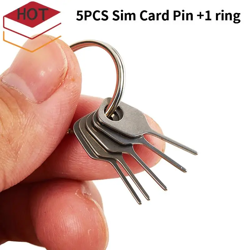 5 шт./Компл. PIN-код для Извлечения SIM-карты Игла Для Инструмента Для Ключей Держатель Лотка Для SIM-карт Извлекаемый Pin-код для Мобильного Телефона Ключ-Инструмент Игла для Pin-кода Карты