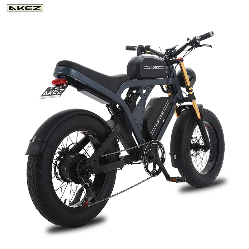 AKEZ S2 Электровелосипед Мотоцикл AKEZ Электровелосипед 48 В 1500 Вт Алюминиевая двойная батарея Marvel