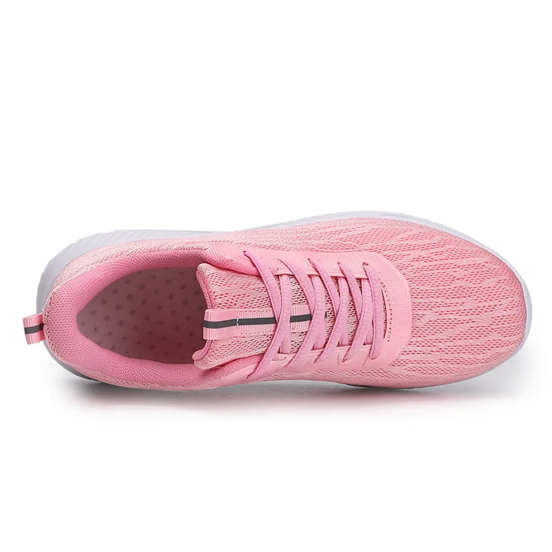 2023 Кроссовки Женские дышащие кроссовки Летние легкие сетчатые кроссовки на воздушной подушке Женская спортивная обувь Уличная обувь для тренировок на шнуровке