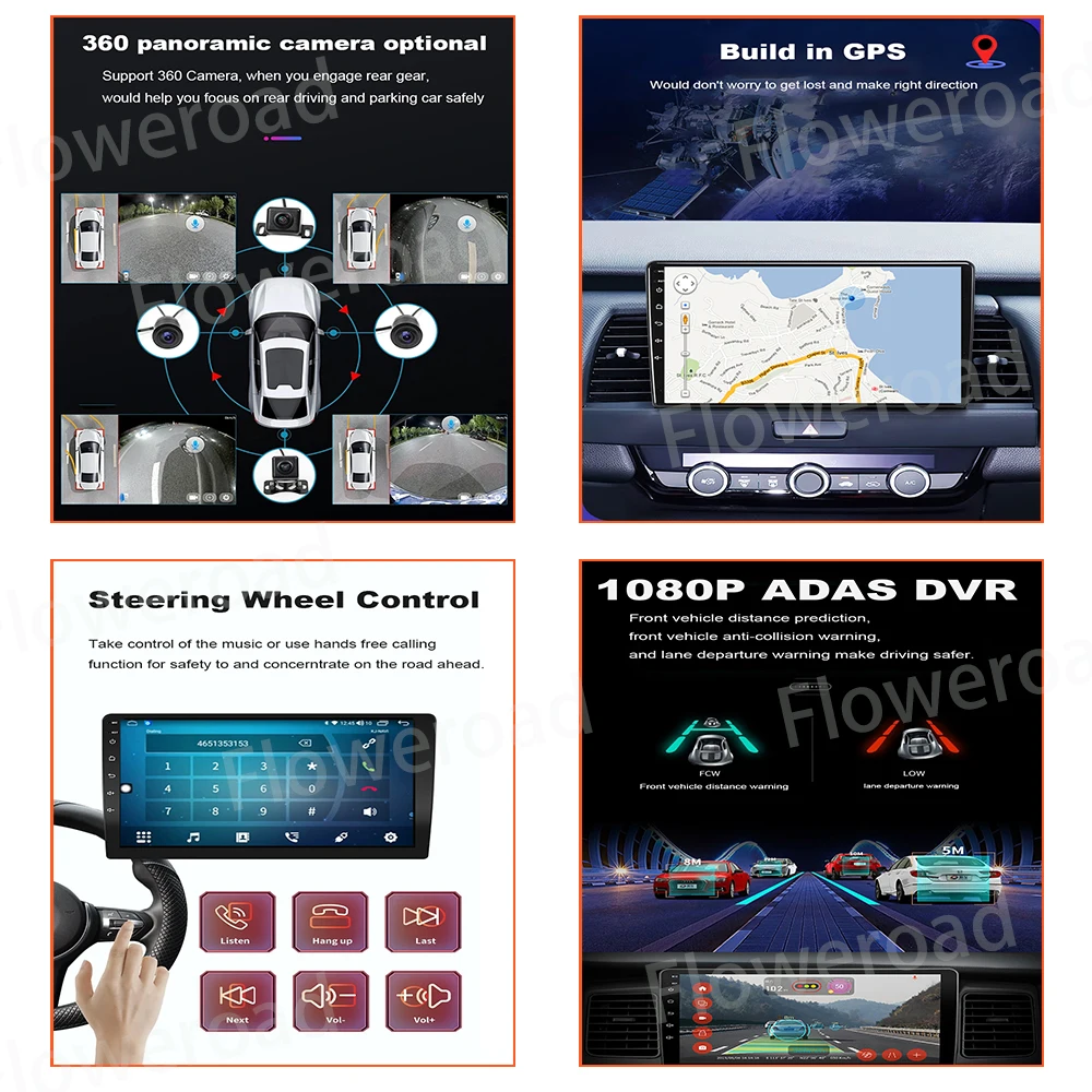 9 Дюймов Android 12 Для SsangYong Rexton Y250 II 2006-2012 Мультимедийный видеоплеер Навигация стерео GPS Carplay Auto BT5.0 5GWiFi