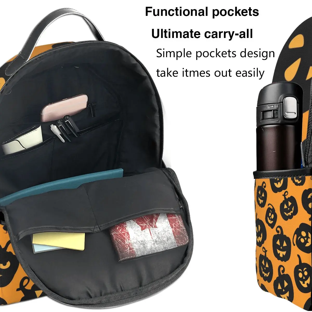 Стильный легкий повседневный рюкзак большой емкости с 3D принтом 