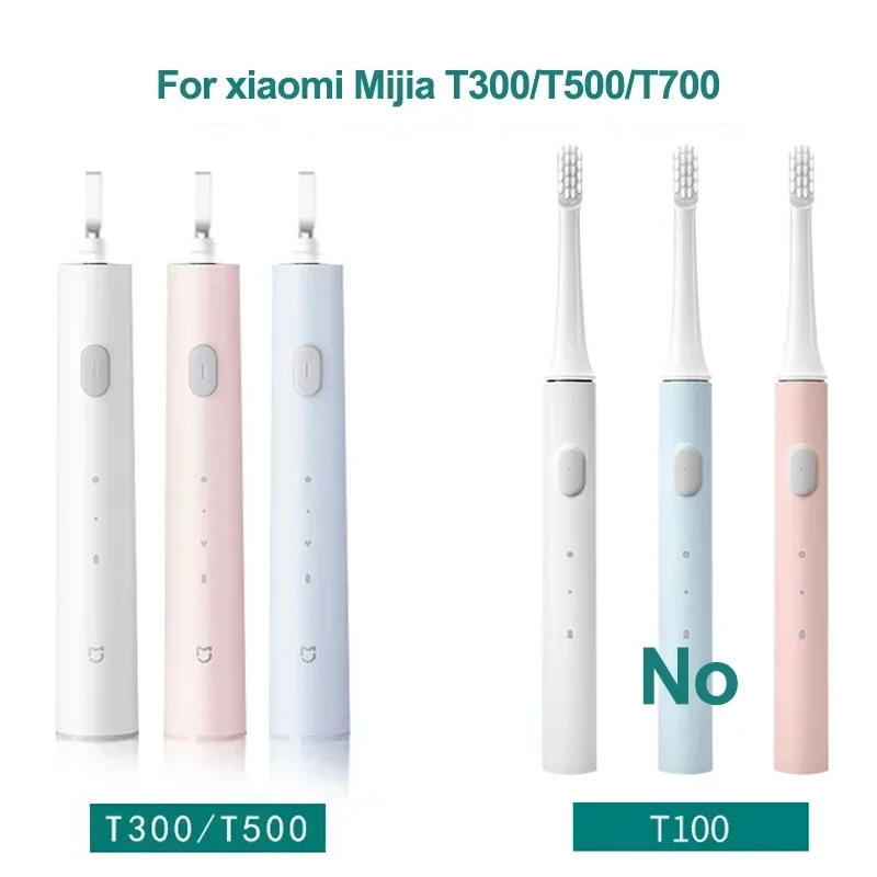 Сменная Насадка-Щетка 2/4 шт для xiaomi Mijia T300/T500/T700 Звуковая Электрическая Зубная Щетка Dupont Bristle Brush Индивидуальная Упаковка