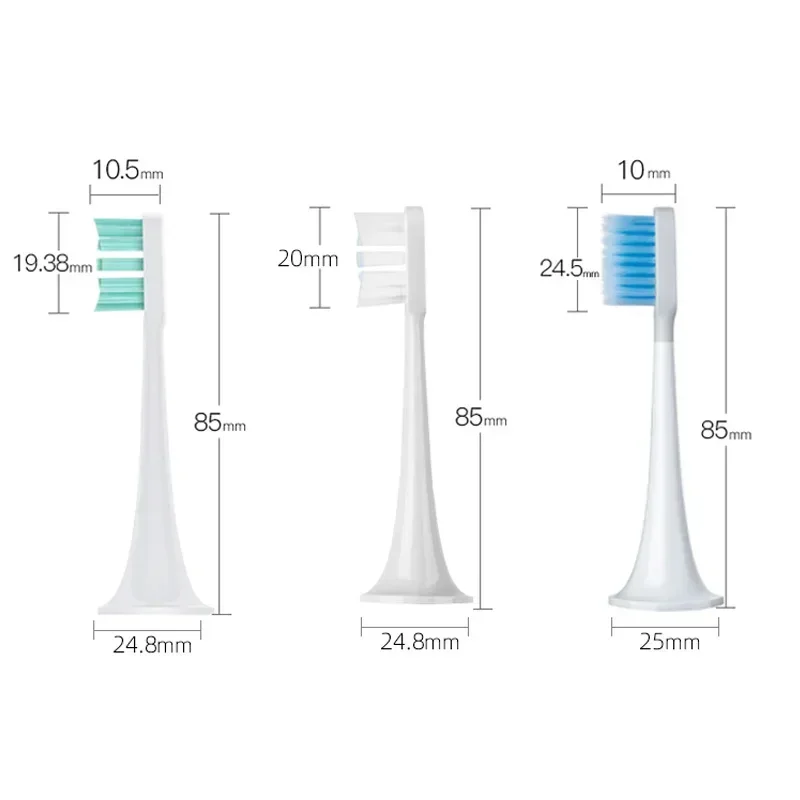 Сменная Насадка-Щетка 2/4 шт для xiaomi Mijia T300/T500/T700 Звуковая Электрическая Зубная Щетка Dupont Bristle Brush Индивидуальная Упаковка