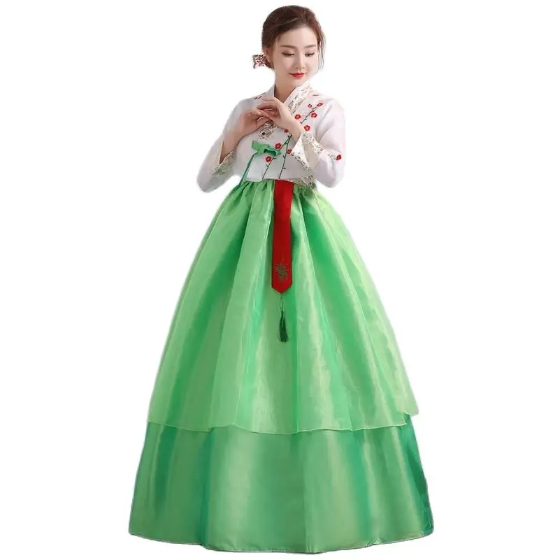 Азиатский Национальный Танцевальный Костюм Ханбок Платье Традиционный Свадебный Корейский Костюм Для Женщин Сценический Косплей Одежда Для Выступлений