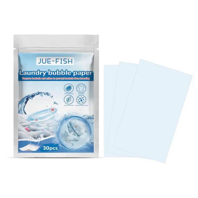 1 ~ 5ШТ пакетиков таблеток для стирки Концентрированный стиральный порошок для белья Листы для стирки бумажных пузырей Чистящее средство для одежды