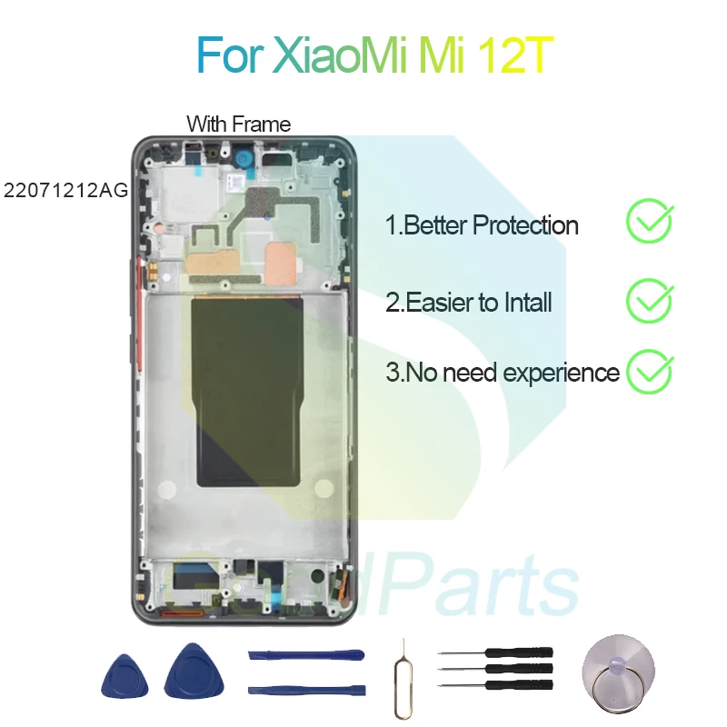 Для XiaoMi 12T ЖК-экран Дисплея 6,67 