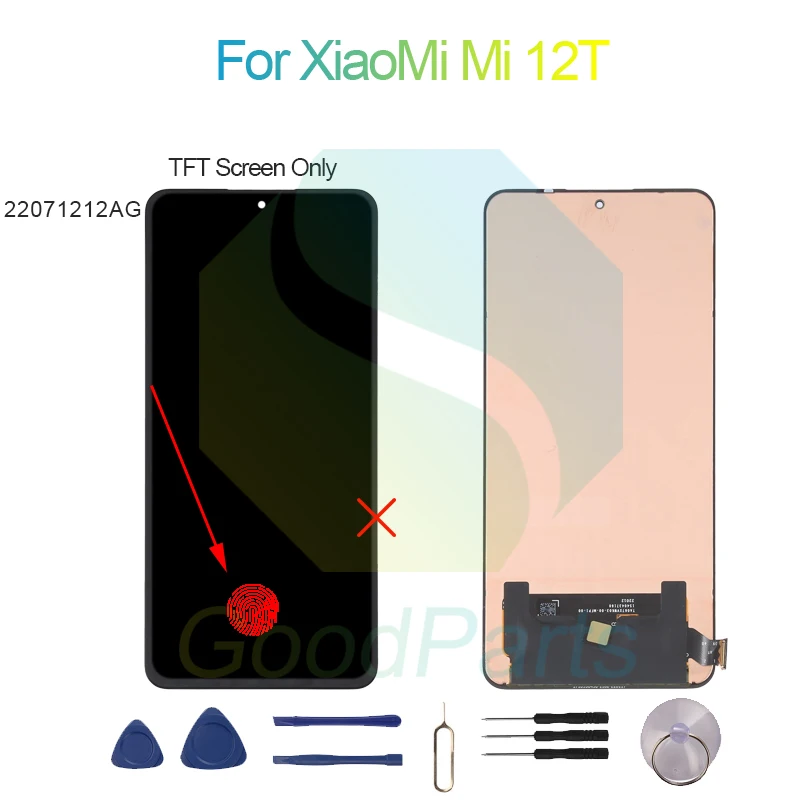 Для XiaoMi 12T ЖК-экран Дисплея 6,67 