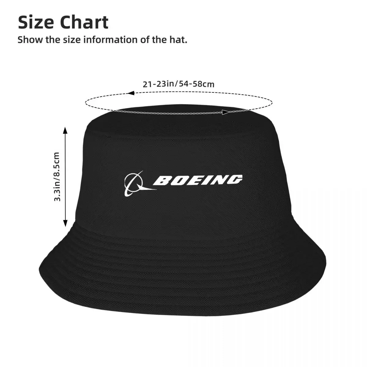 Широкополая шляпа Boeing Boeing 787 с принтом 