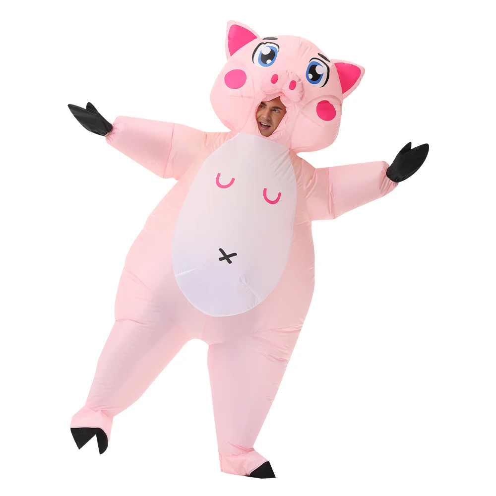 Костюмы для косплея Розовой свиньи Надувной костюм животного Аниме Платье Костюмы Карнавал Хэллоуин Костюм для Пасхальной вечеринки Костюмы для женщин