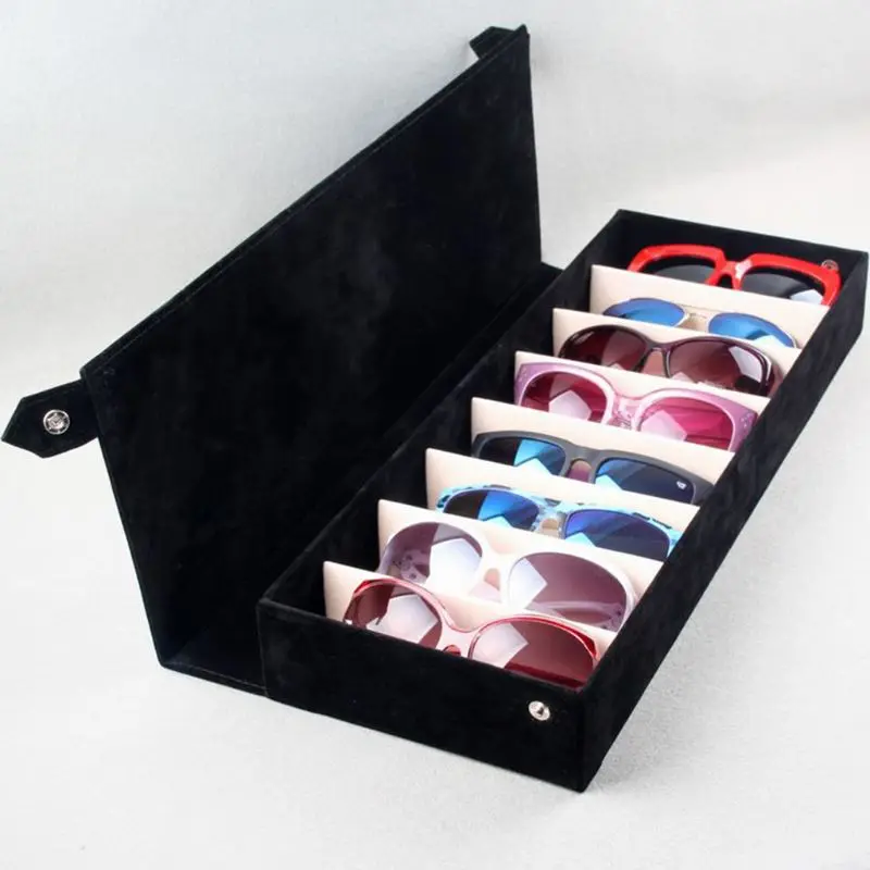 Коробка Для хранения очков с 8 сетками, Подставка для очков с сеткой для дисплея, НОВЫЙ чехол для очков
