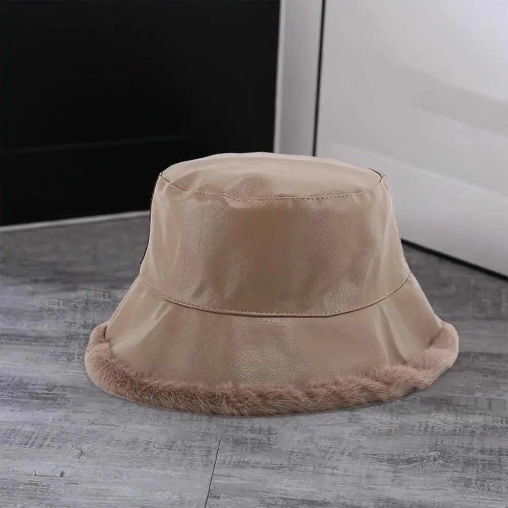 Женская теплая шляпа, женская плетеная плюшевая шляпа, стильная ветрозащитная женская рыбацкая шляпа с короткими полями из плюшевого искусственного меха на осень для женщин