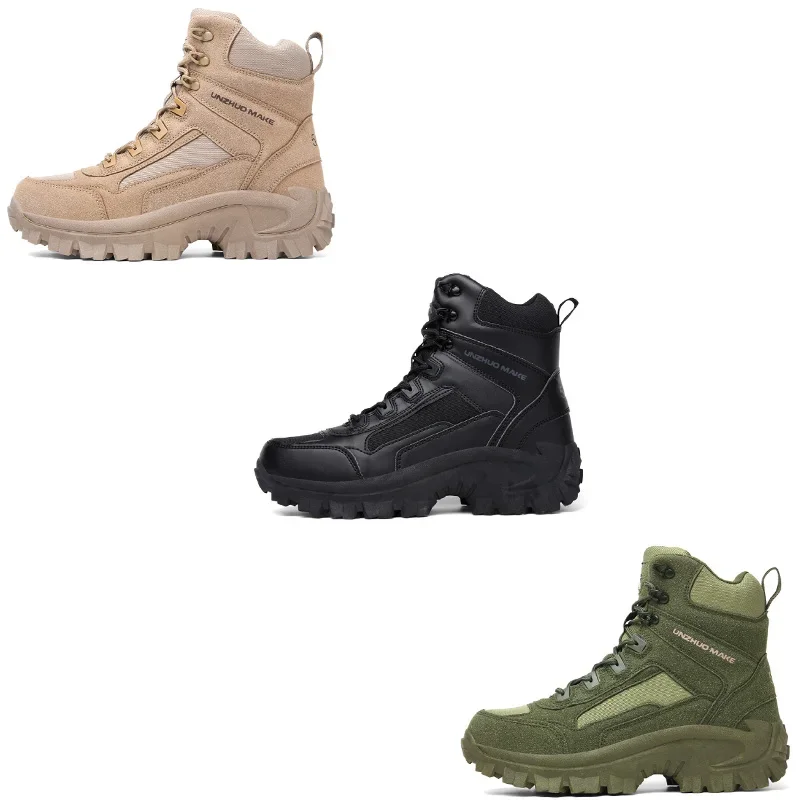 2023 Военные ботинки Мужские Мужские дышащие армейские ботинки для мужчин, тактические ботинки спецназа для мужчин с боковой молнией, новые поступления