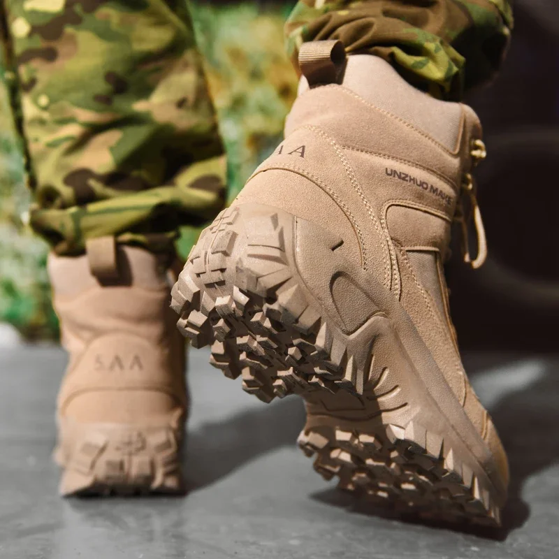 2023 Военные ботинки Мужские Мужские дышащие армейские ботинки для мужчин, тактические ботинки спецназа для мужчин с боковой молнией, новые поступления