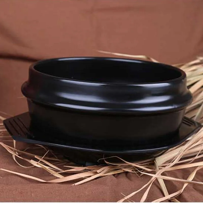 НОВЫЕ Классические Наборы Корейской Кухни Dolsot Stone Bowl Кастрюля для Бибимбап Керамические Миски Для Супа Рамэн С Профессиональной Керамической Упаковкой