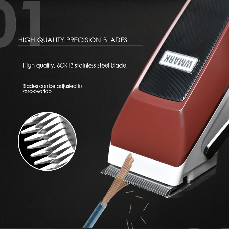 НОВИНКА! Электрическая машинка для стрижки волос WMARK NG-140/222/411, 7000 об/мин, электрическая машинка для стрижки волос с масляной головкой, перезаряжаемые триммеры для волос со светодиодным индикатором