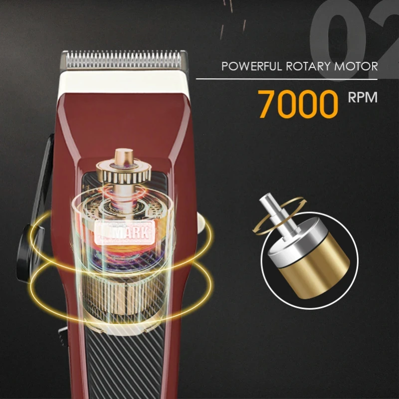 НОВИНКА! Электрическая машинка для стрижки волос WMARK NG-140/222/411, 7000 об/мин, электрическая машинка для стрижки волос с масляной головкой, перезаряжаемые триммеры для волос со светодиодным индикатором
