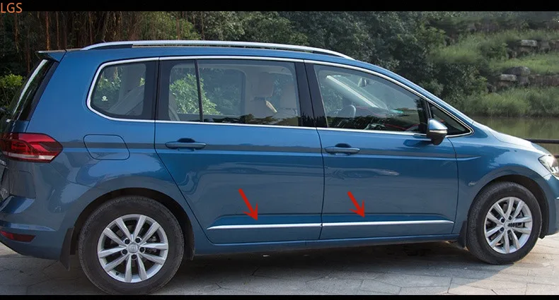 Для Volkswagen Touran 2011-2015 Высококачественная полоса для отделки кузова из нержавеющей стали, защита от трения, стайлинг автомобиля
