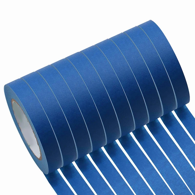 10 упаковок синей малярной ленты, 18 мм X 30 м, малярная малярная лента, бумажная лента для очистки для дома и офиса
