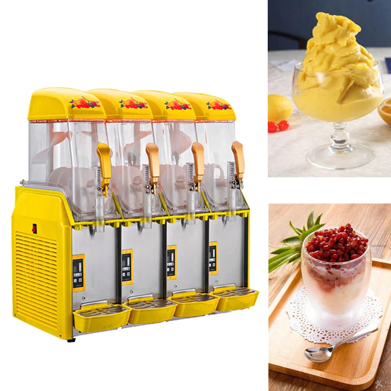 Коммерческая 4-цилиндровая машина для приготовления замороженных напитков, Полностью автоматическая машина для приготовления соков, Смузи