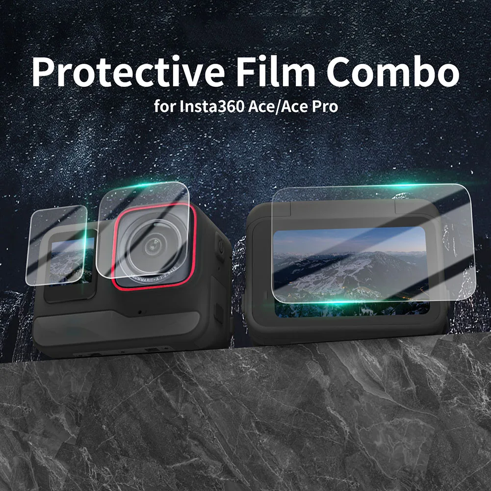 Закаленное стекло для экрана Insta360 Pro, протектор объектива, Закаленное стекло, пленка от царапин, Аксессуары для защитного стекла