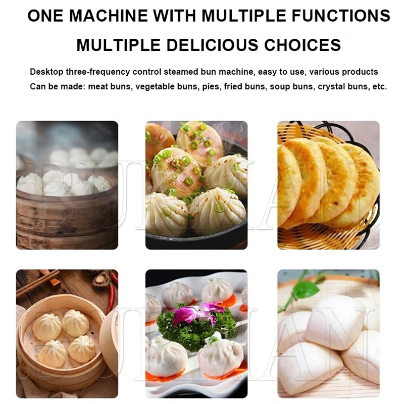 Коммерческая Автоматическая машина для приготовления булочек с начинкой на пару Baozi Filling Making Maker для столовых