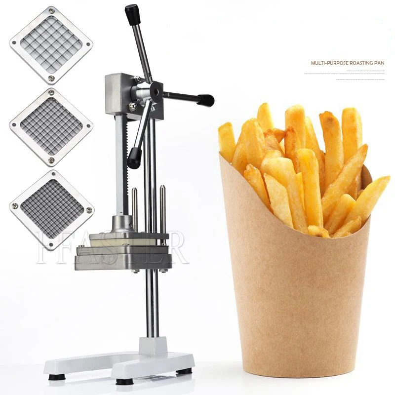 Профессиональная ручная машина для резки картофельных чипсов для домашнего коммерческого использования, резак для картофеля фри, Бытовая овощерезка