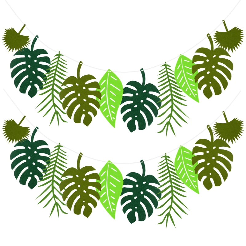Гавайские Пальмовые Листья Одноразовая Скатерть Салфетки Наклейка На Стену Пакеты Для Конфет Гавайская Свадьба Тропические Джунгли День Рождения Декор