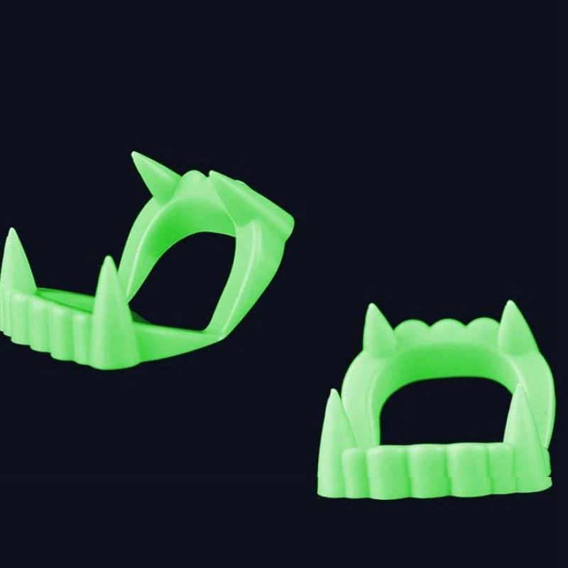 5 шт. Светящиеся зубные протезы, принадлежности для вечеринок, Флуоресцентное зеленое свечение, праздничное мероприятие