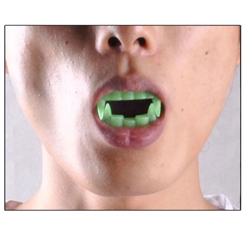 5 шт. Светящиеся зубные протезы, принадлежности для вечеринок, Флуоресцентное зеленое свечение, праздничное мероприятие