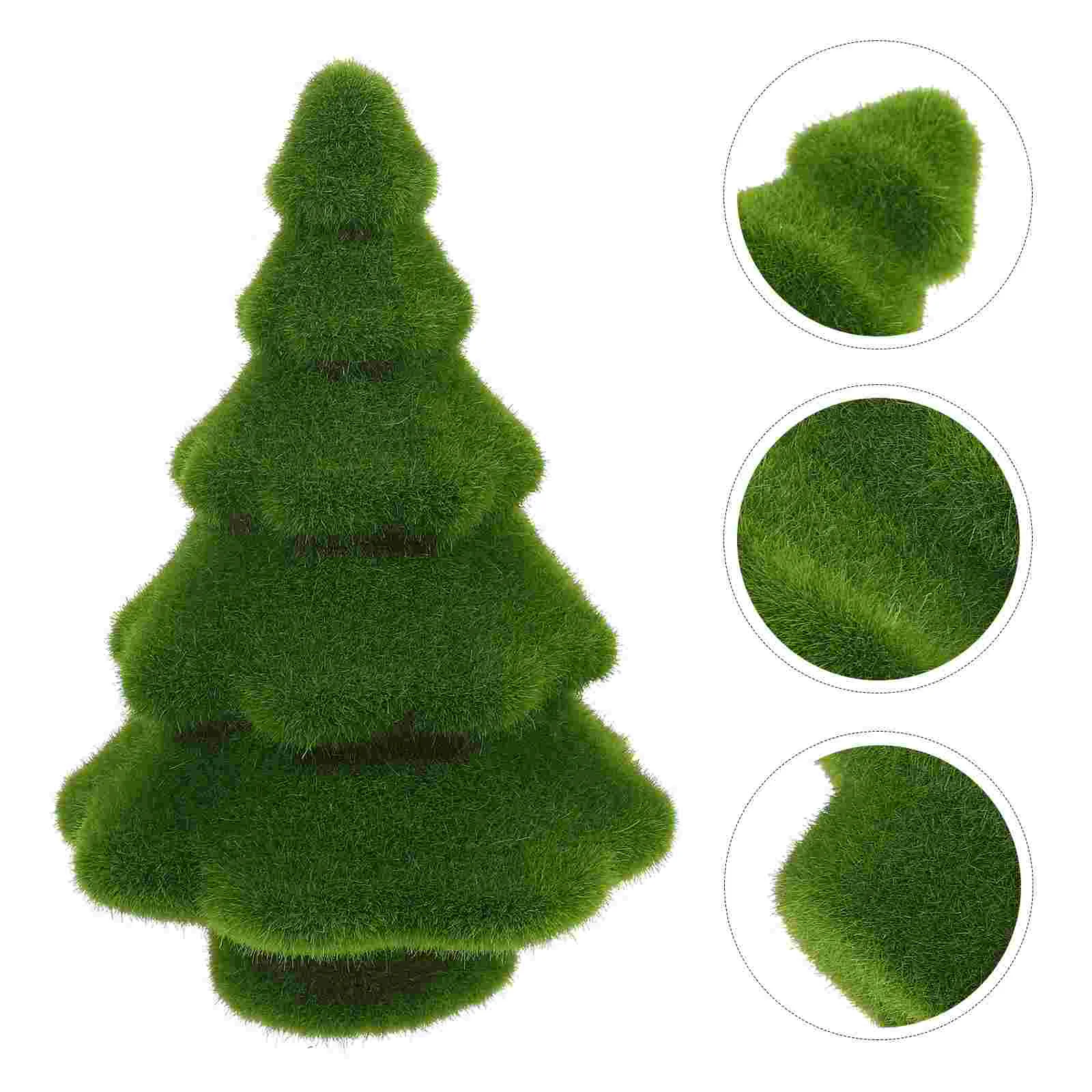 Имитация украшения из искусственной Рождественской елки, Замшелая Рождественская елка для вечеринки (17x12 см)