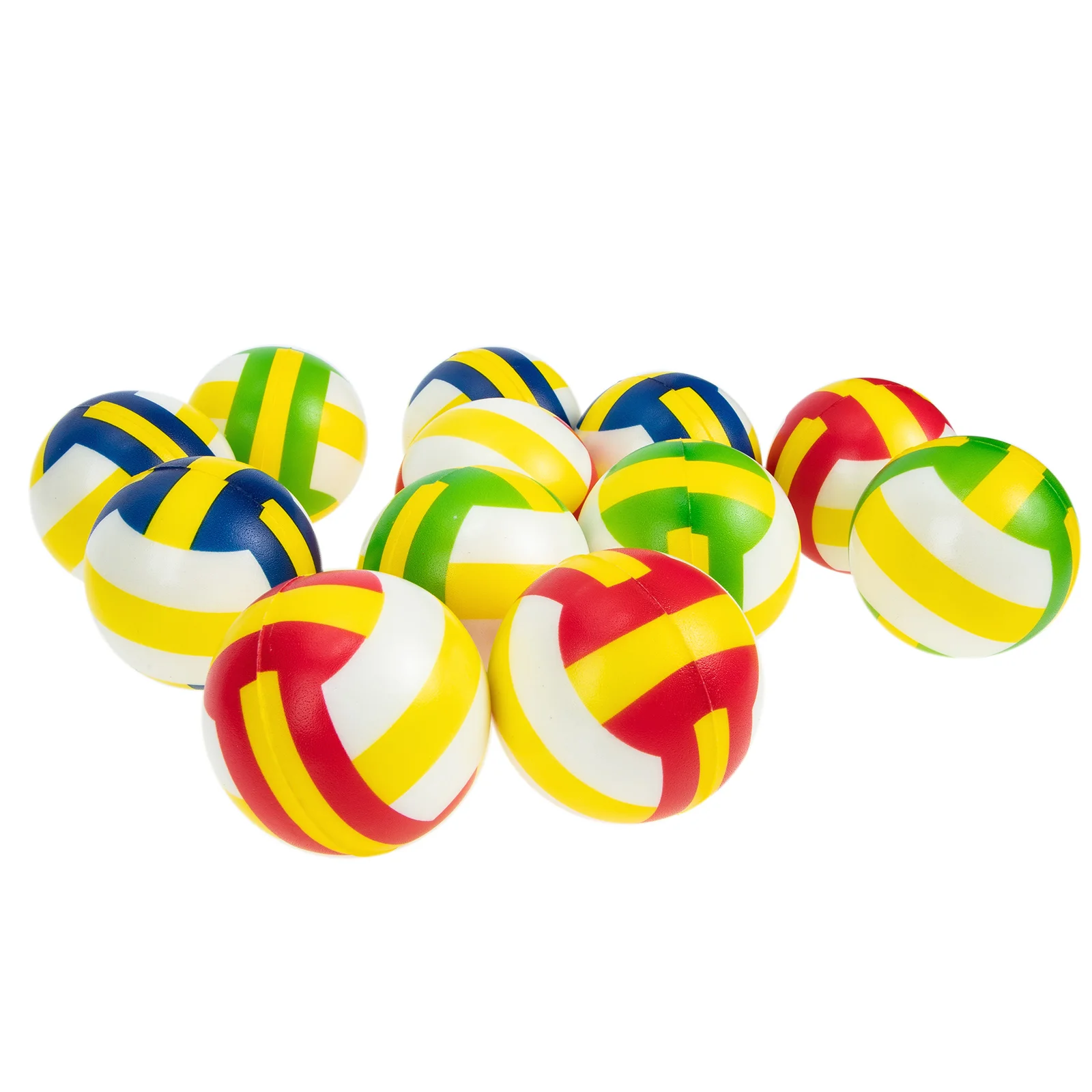 12 Шт Вентиляционный мяч Волейбольный Стресс-ребенок Детские Мини-игрушки Sensory Fidget Pu Портативная Декомпрессия