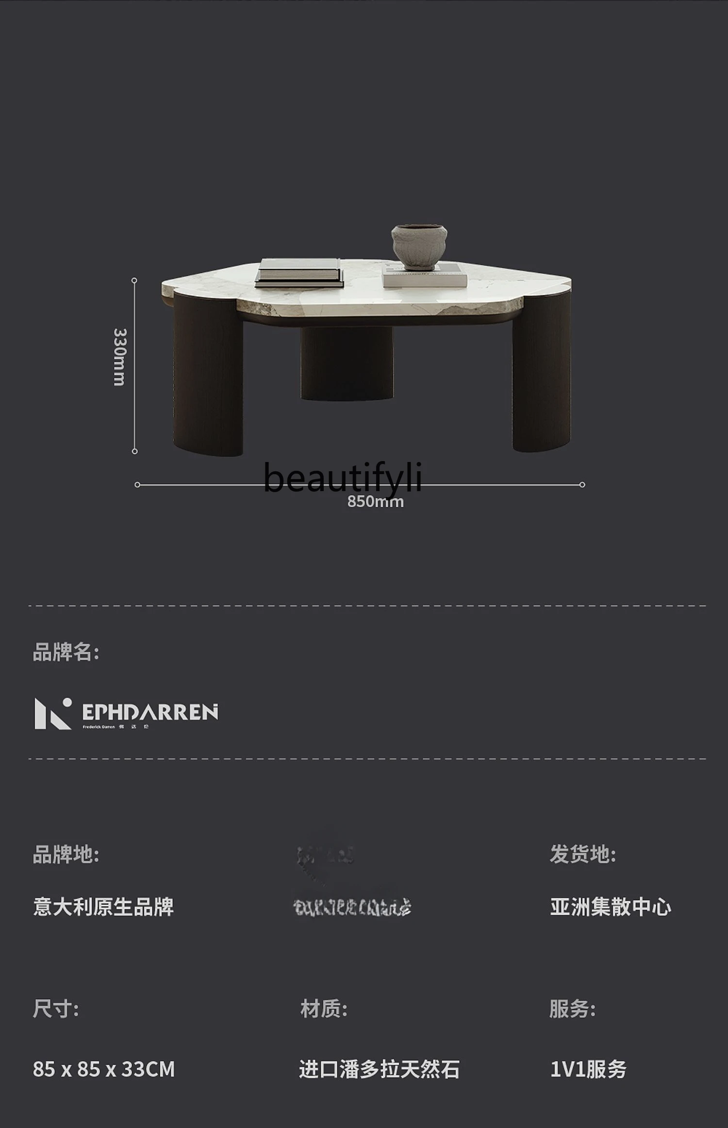 Итальянский Минималистичный Журнальный столик из натурального Камня Современная Дизайнерская гостиная Небольшой Квартирный Чайный столик в Бесшумном стиле
